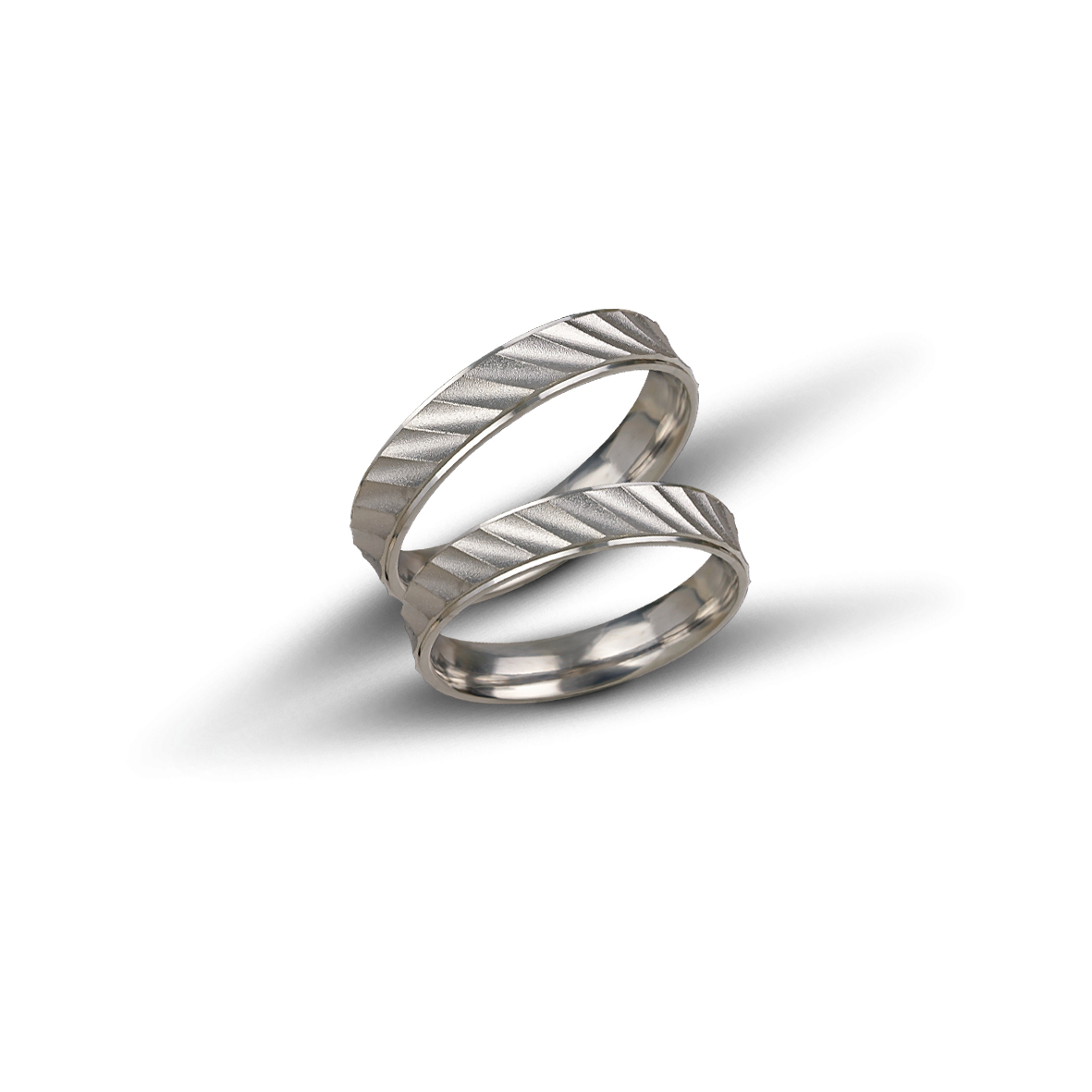 Βέρες γάμου απο λευκόχρυσο, 4mm (code VK1071/40)